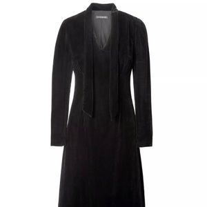 Banana Republic Black Velvet Dress